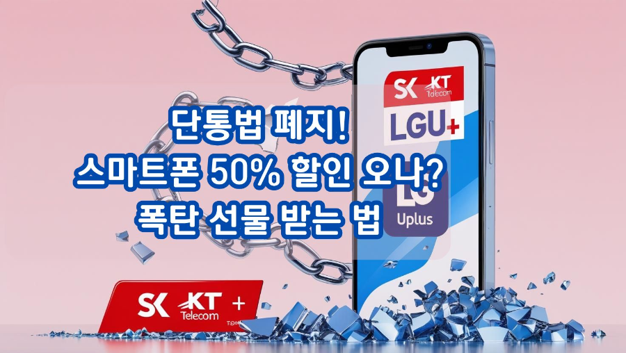 단통법 폐지! 스마트폰 50% 할인 오나?" 폭탄 선물 받는 법