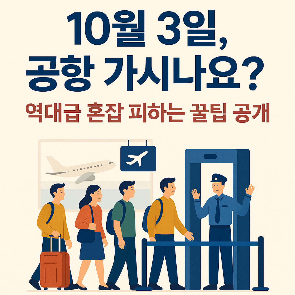 2025 추석 공항 혼잡도 총정리! 출국 전 필수 확인 팁 썸네일