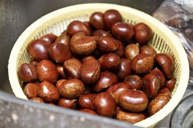 집에서 군밤 만들기,군밤 껍질 잘 벗겨지게 굽는 법,밤껍질 쉽게 벗기는 방법