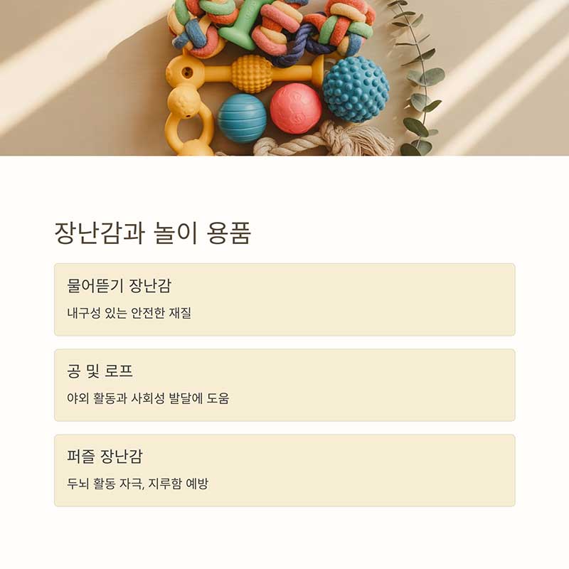 강아지 장난감과 놀이 용품