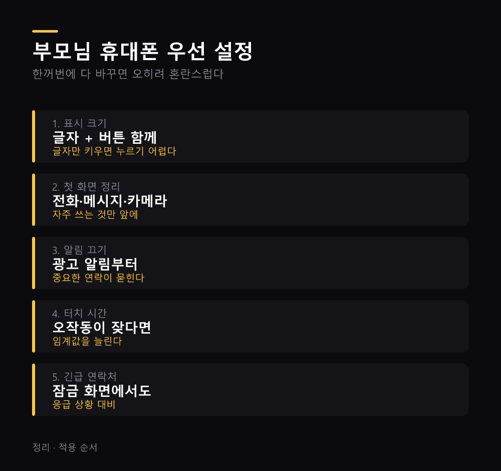 부모님 휴대폰 우선 설정