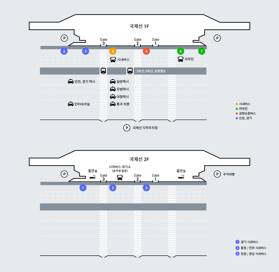 김포공항 리무진버스 및 시외버스