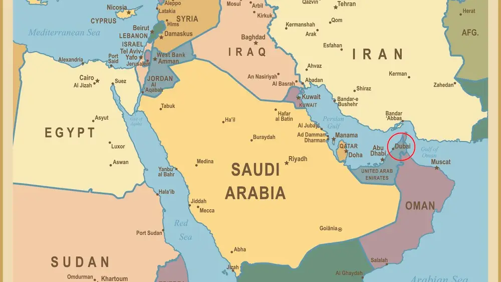 두바이 지도