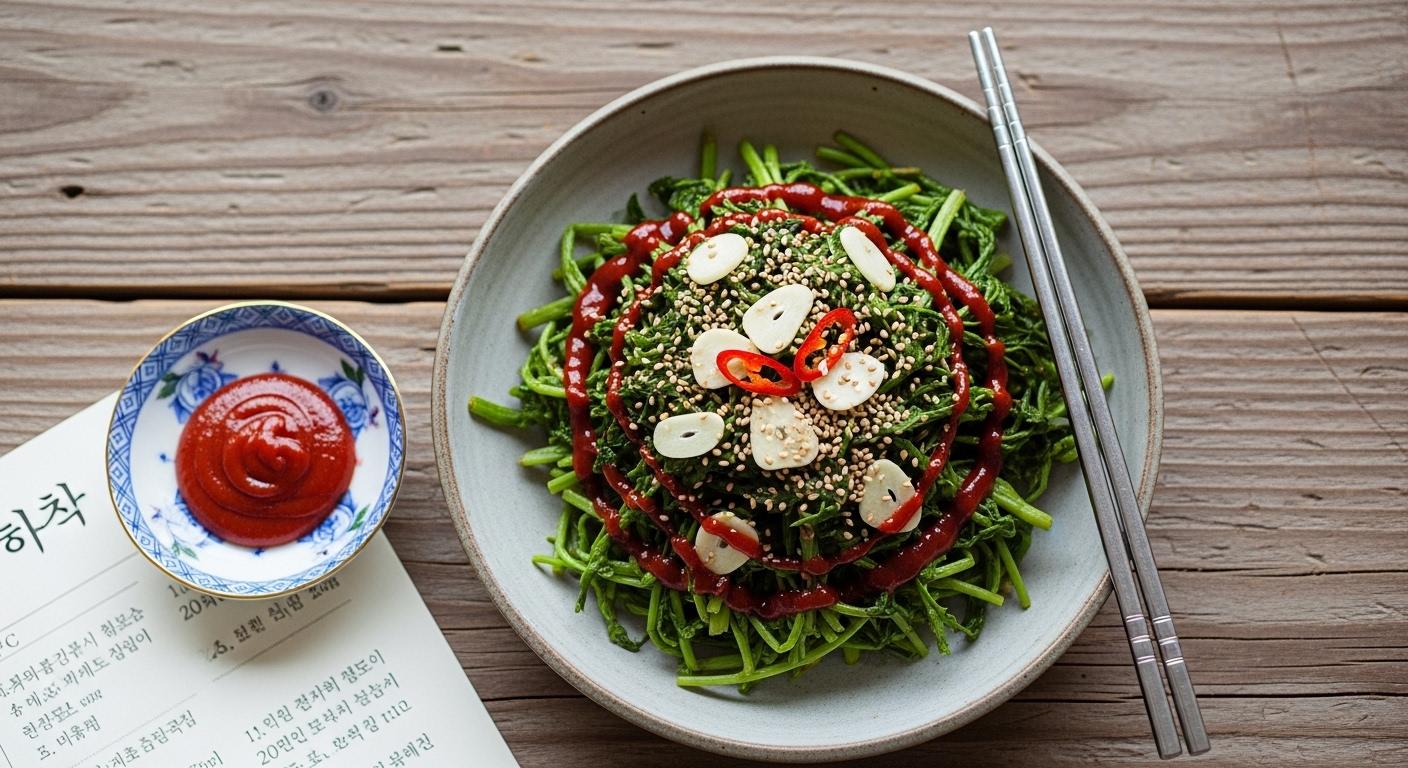 고추장 참나물 무침 만드는 법