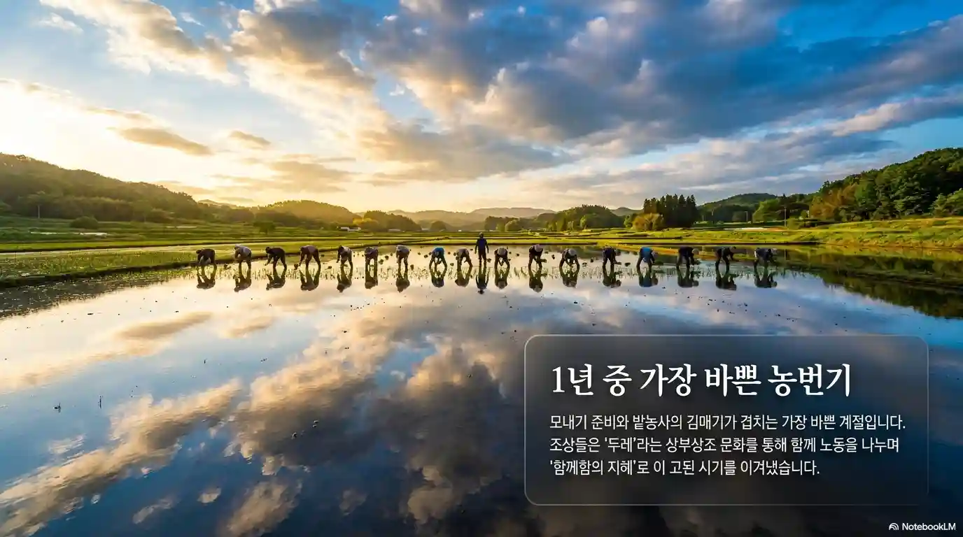 소만 1년 중 가장 바쁜 농번기
