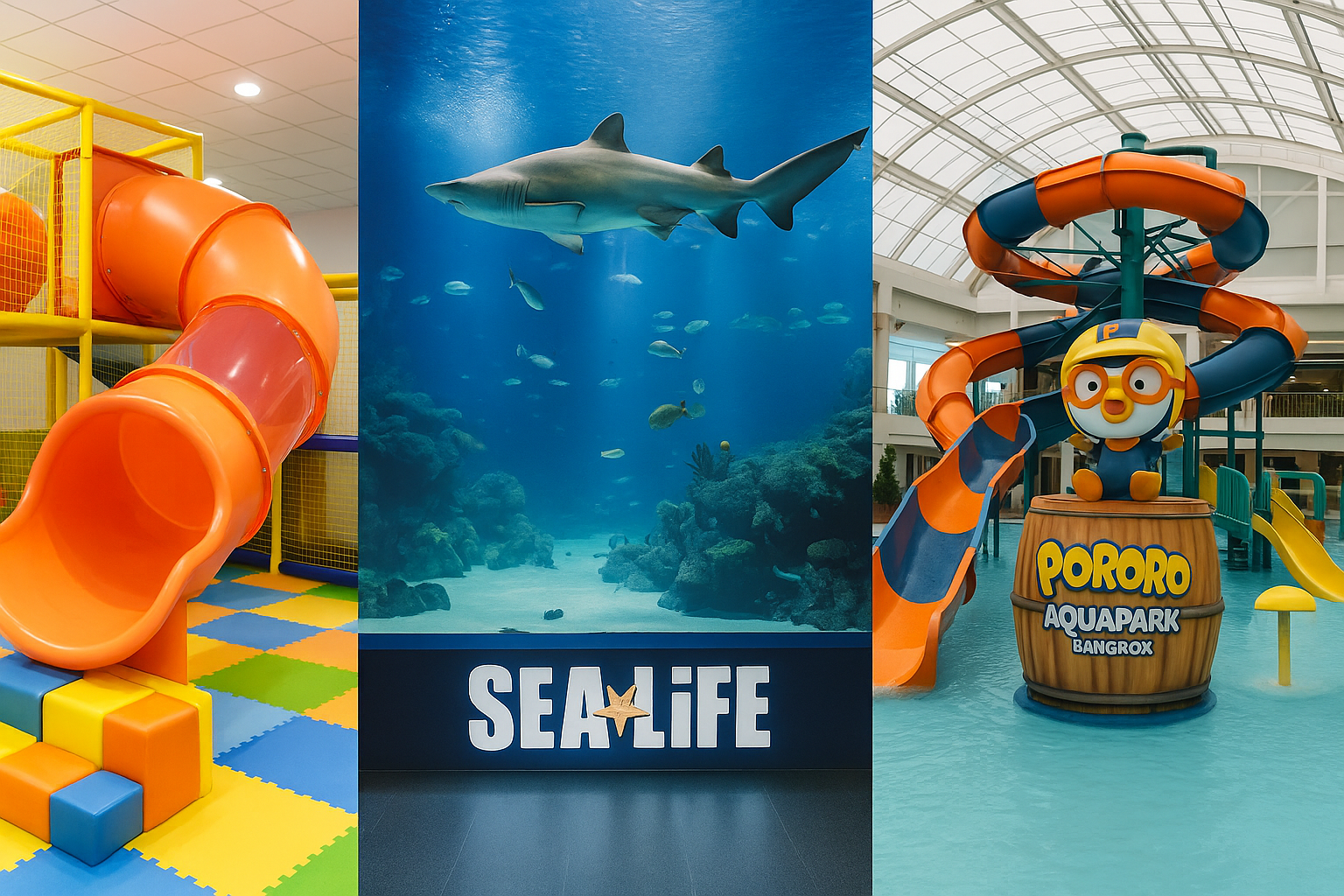 방콕 가족여행 실내 테마파크