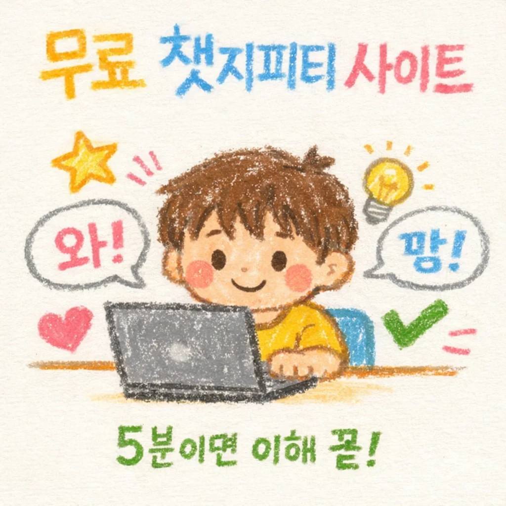 무료 챗지피티 사이트|처음 쓰는 사람도 5분이면 이해