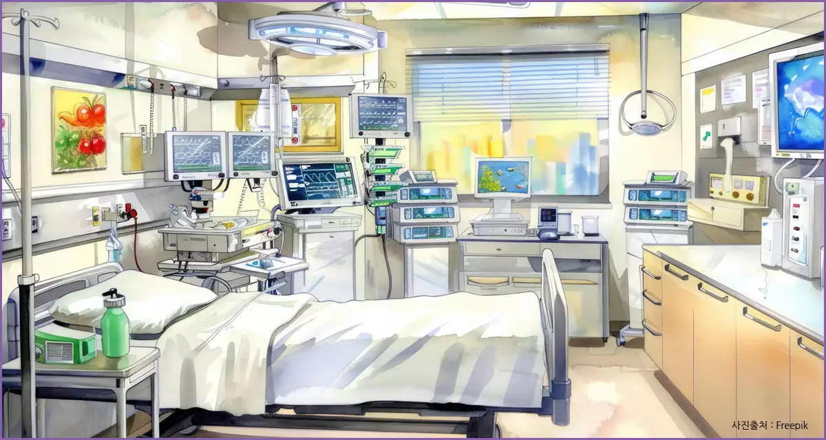 병원 입원실 내부