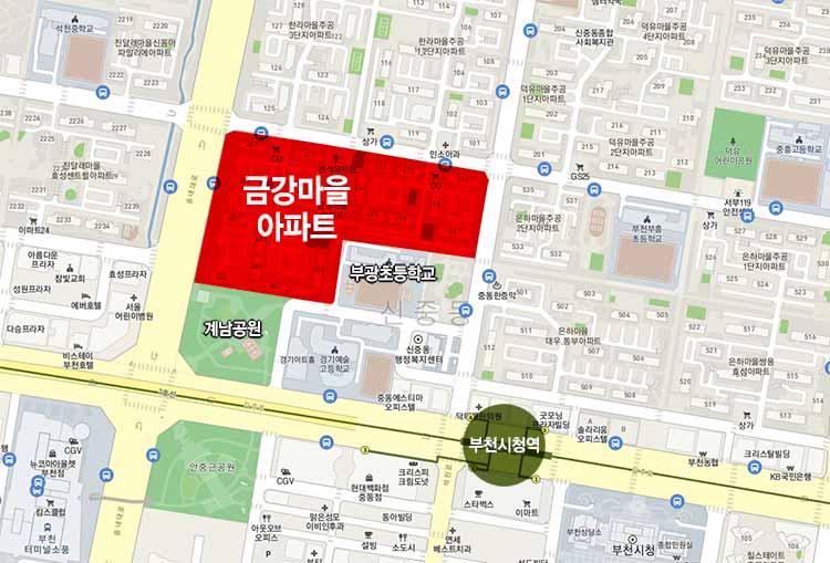 금강마을 아파트 위치