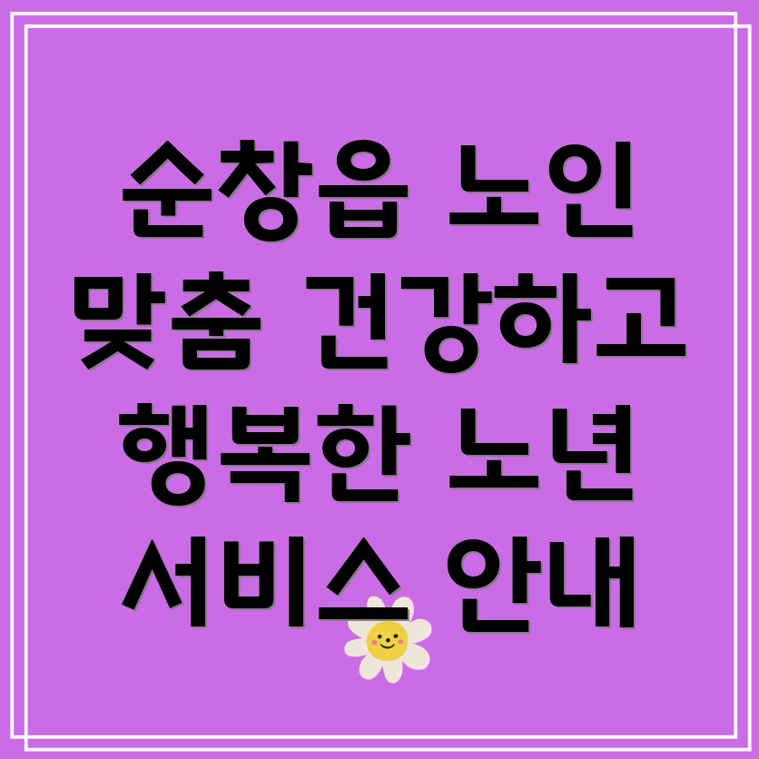 노인 맞춤형 서비스