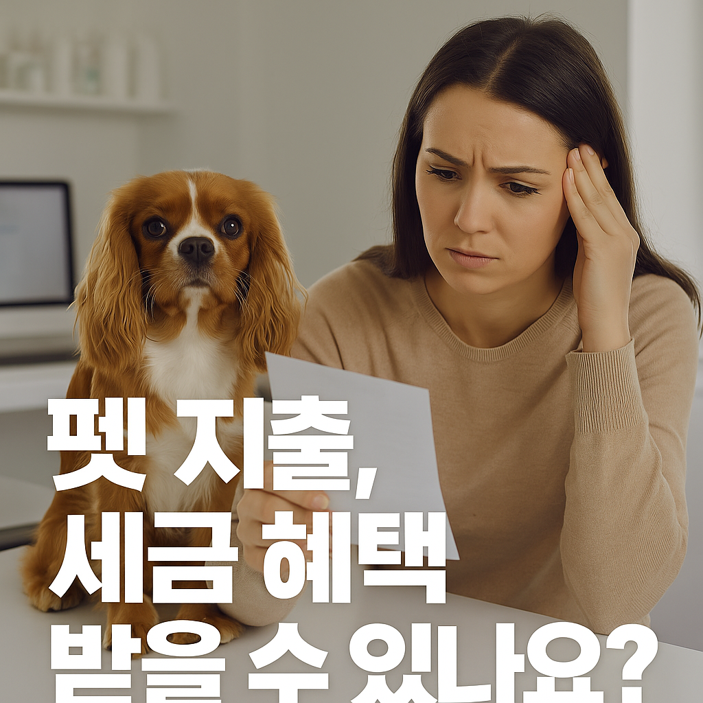2025년 반려동물 관련 지출과 세금 연관성