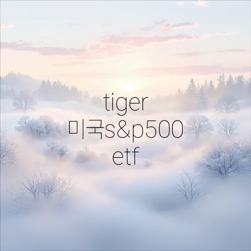 tiger 미국s&p500 etf