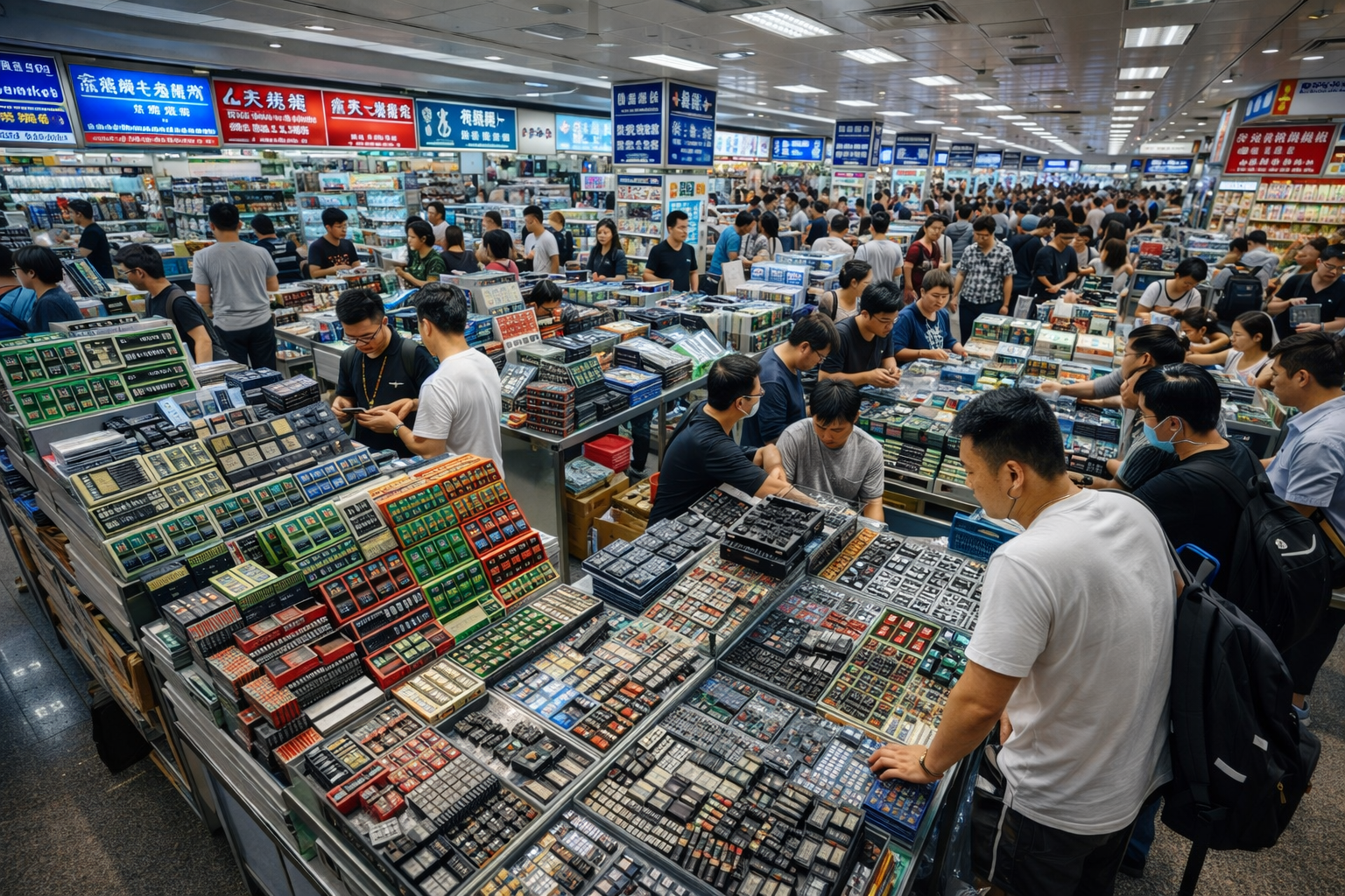 중국 화창베이 전자상가 D램 거래 현장