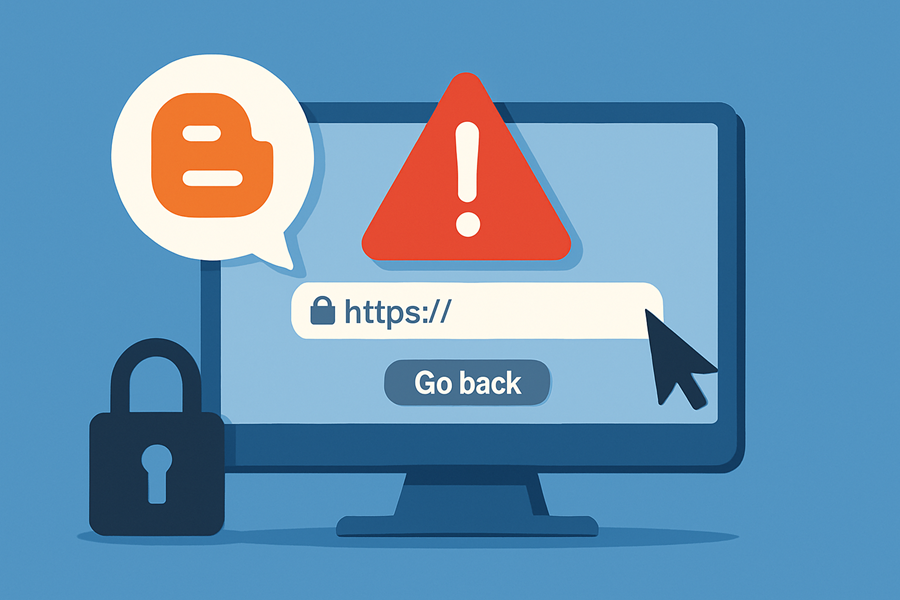 블로그스팟 링크 클릭 시 리디렉션 메시지 경고가 표시되는 문제