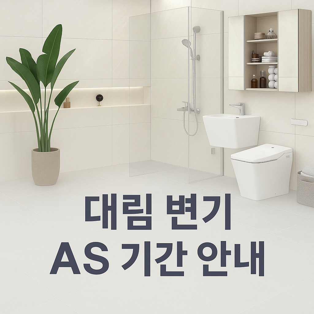 대림 변기 as 기간 안내