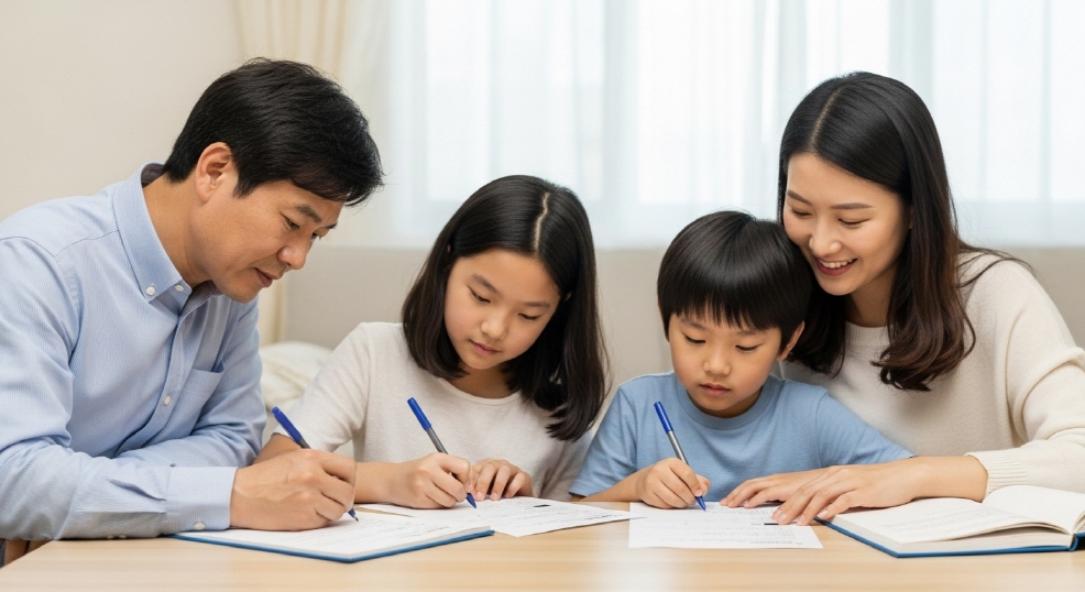 가족 질문 작성