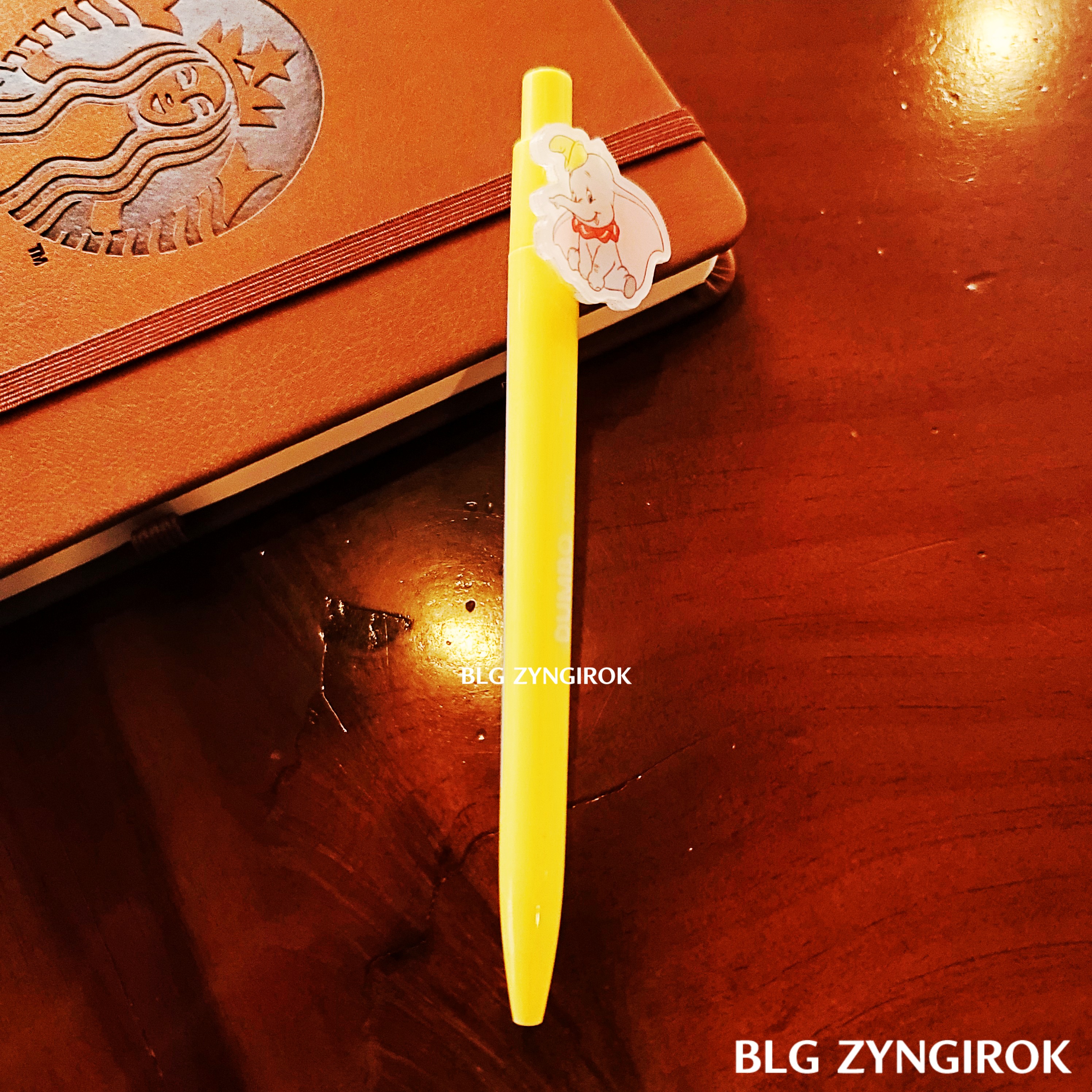 다이소에서 구매한 밤비펜이 놓여있다.