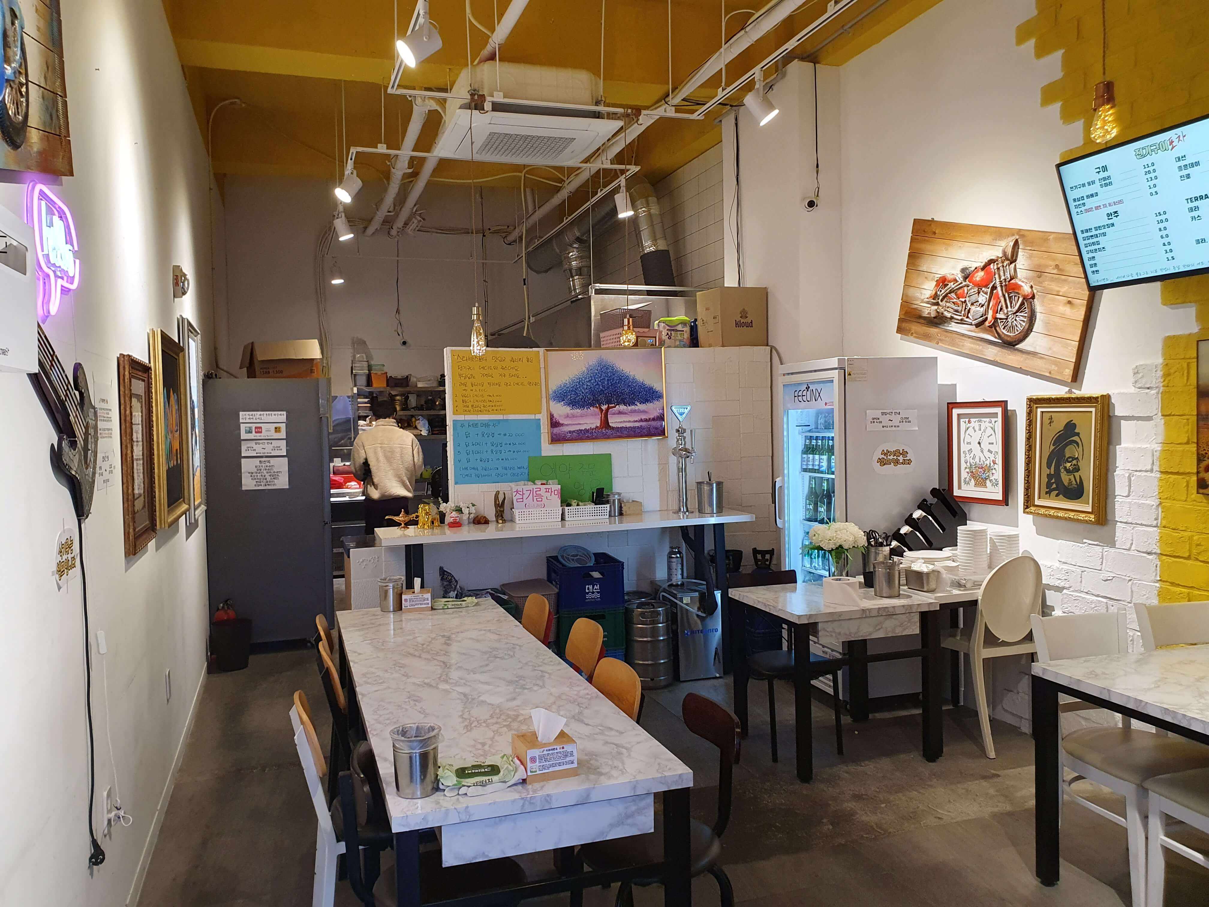 양산 물금읍 전기구이포차 내부