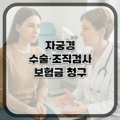 자궁경 수술·조직검사 받았는데 보험금 청구가 되나요?