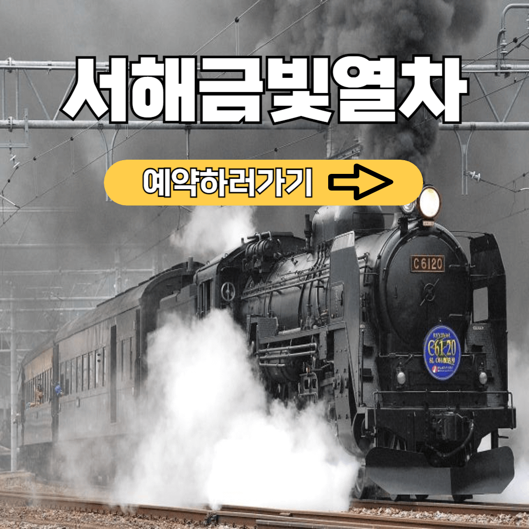 서해금빛열차 예약 온돌마루 가격 예약 시간표 노선