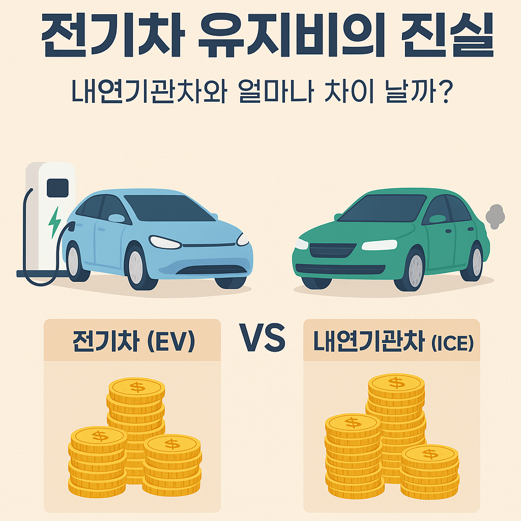 전기차 유지비의 진실이라고 쓰여진 포스터