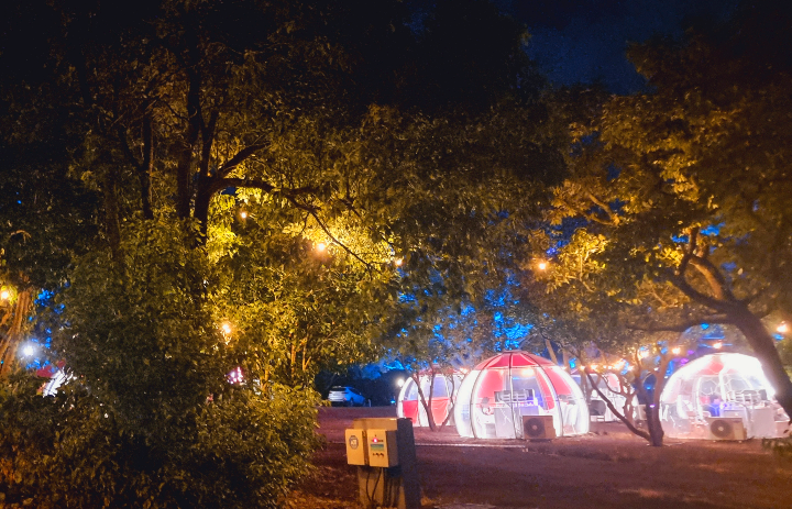 제주도 블로비 포레스트 야경 모습