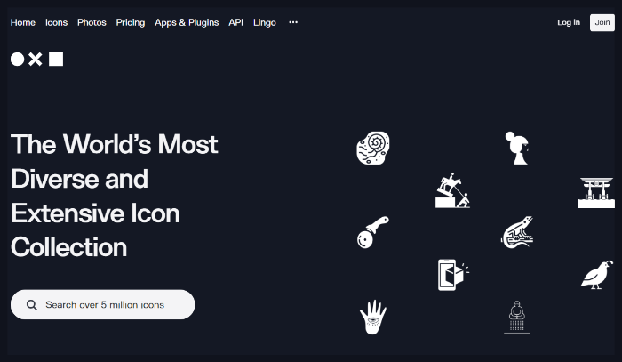 저작권 무료 아이콘 사이트 5개, 더나운프로젝트