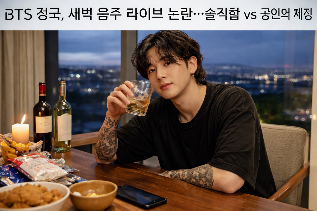 BTS 정국 새벽 음주 라이브 방송 후폭풍, 팬들 반응은?