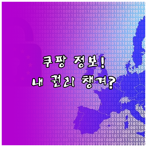 쿠팡 이용자 개인정보 자기결정권 행사..