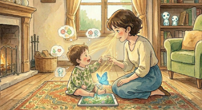 미디어 노출 공동 주의 집중