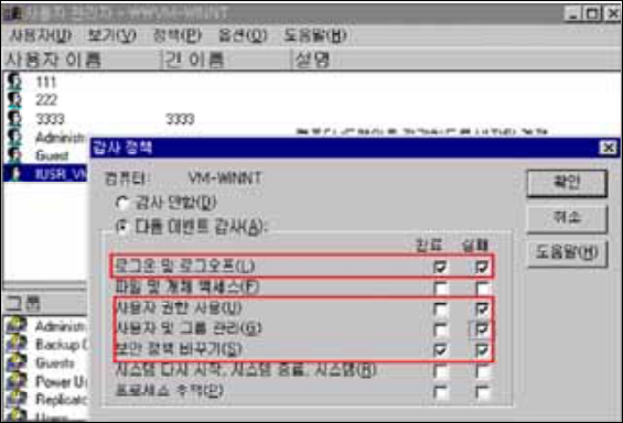 감사 정책