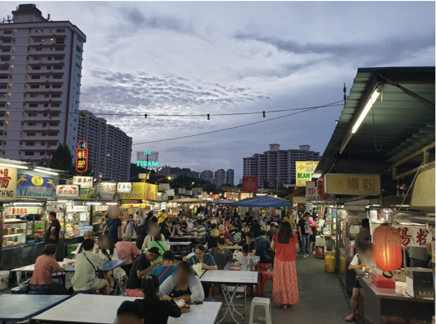 페낭 -거니-드라이브-야시장