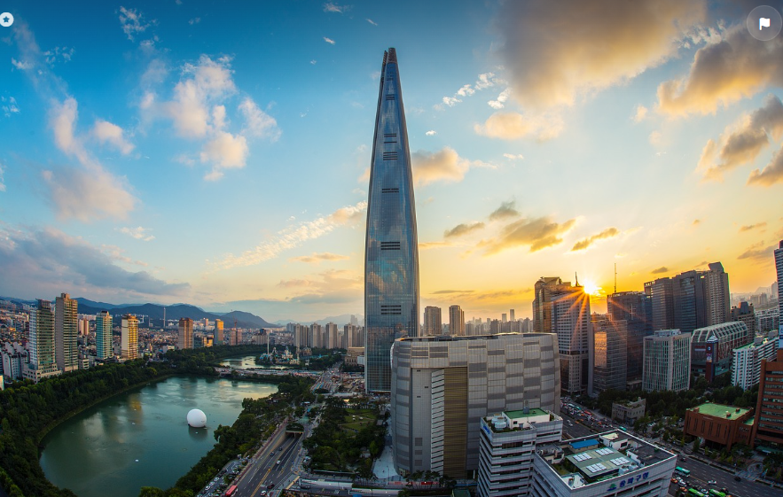 잠실 롯데월드 주변 산책길과 쇼핑 주차관련 사진