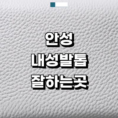 안성시 내성발톱