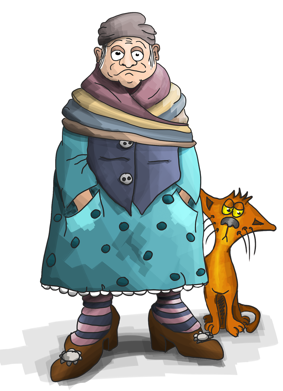 노부모와 고양이 관련 이미지