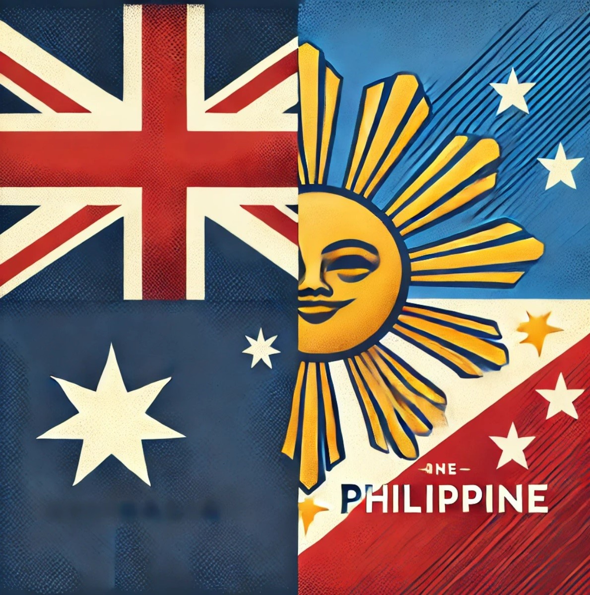 호주와 필리핀 국기