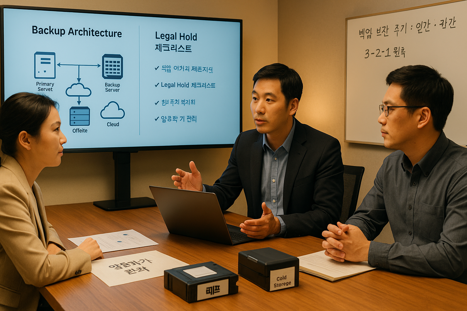 백업·법무·데이터 합동 보안 회의