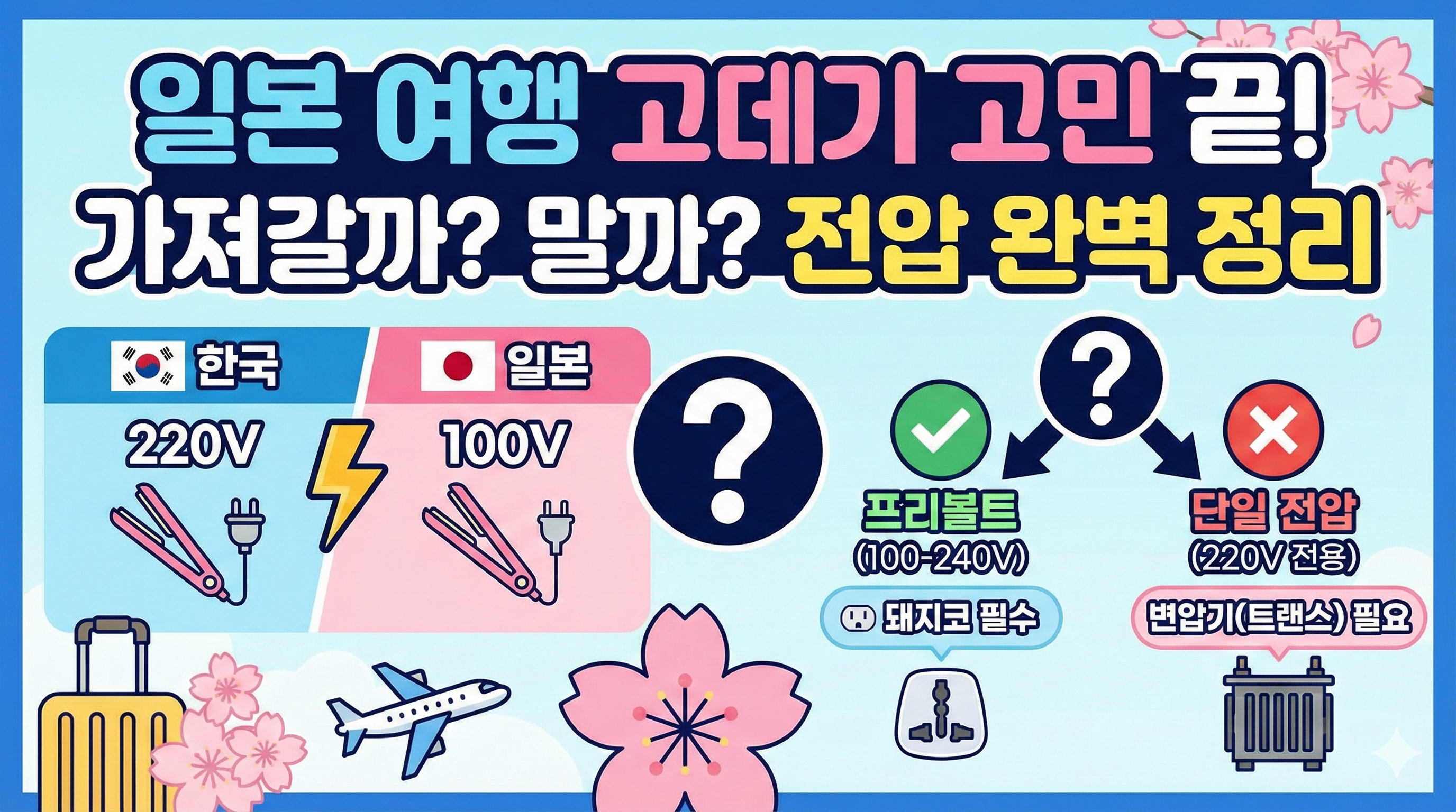 일본여행 고데기 고민 끝
