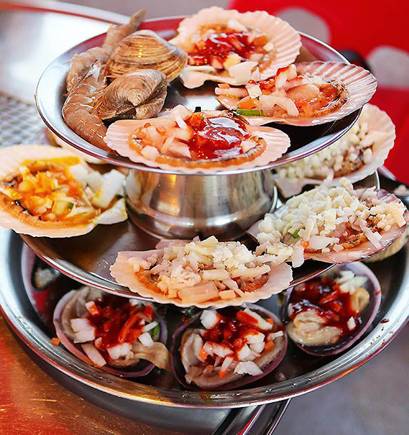 부산 태종대 조개구이 '사랑방 조개구이'