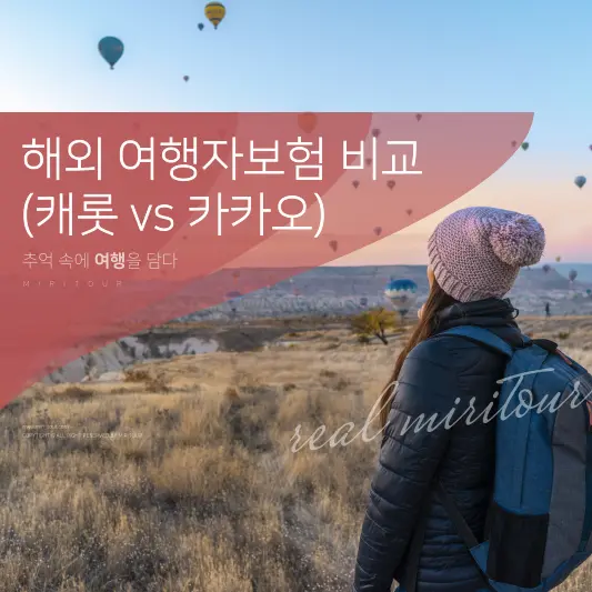 해외 여행자보험 비교 총정리