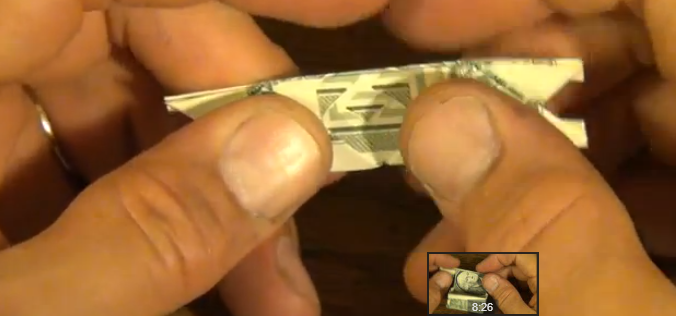 지폐나 달러로 선물 접는과정