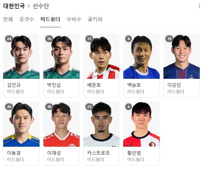 대한민국 축구 경기일정 중계 하이라이트 다시보기 