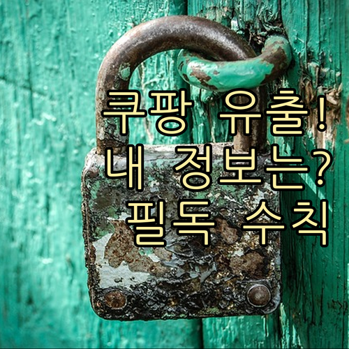 쿠팡 개인정보 유출 확인 경로 및 사..