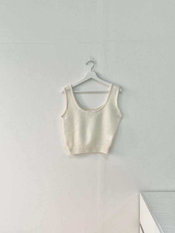 ounce 온스 리사 모헤어 베스트 유넥 민소매 니트 조끼 (4 color)