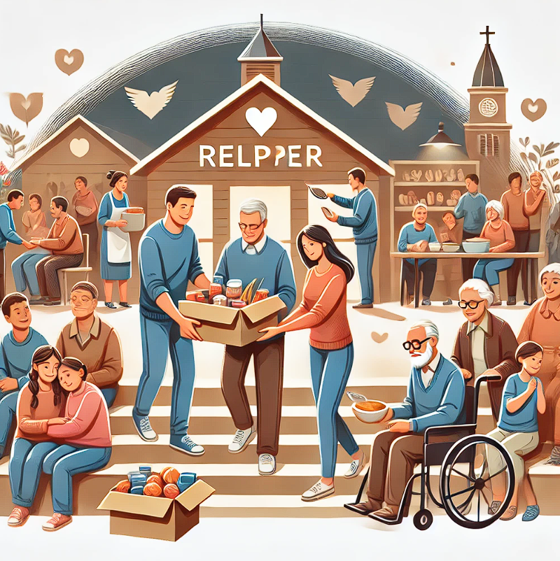 어려운 계층을 돕는 복지와 관련된 사진