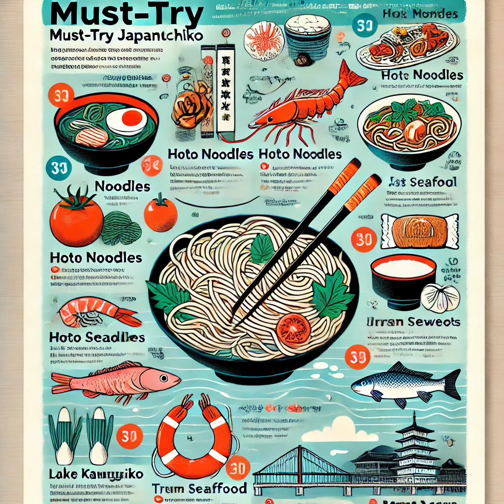 카와구치코에서 꼭 맛봐야 할 음식