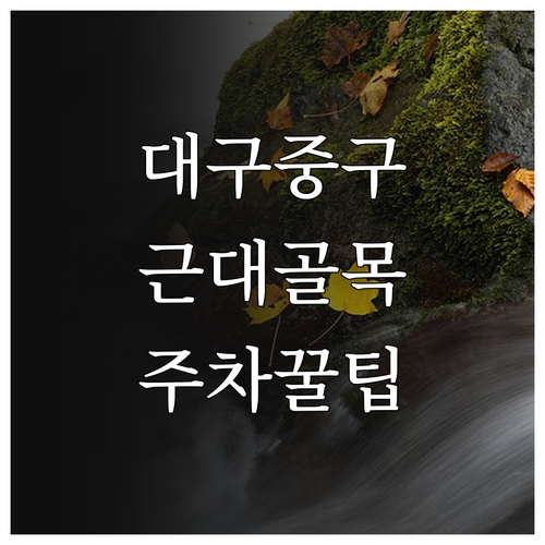 대구 중구 3월 여행 총정리 근대골목..