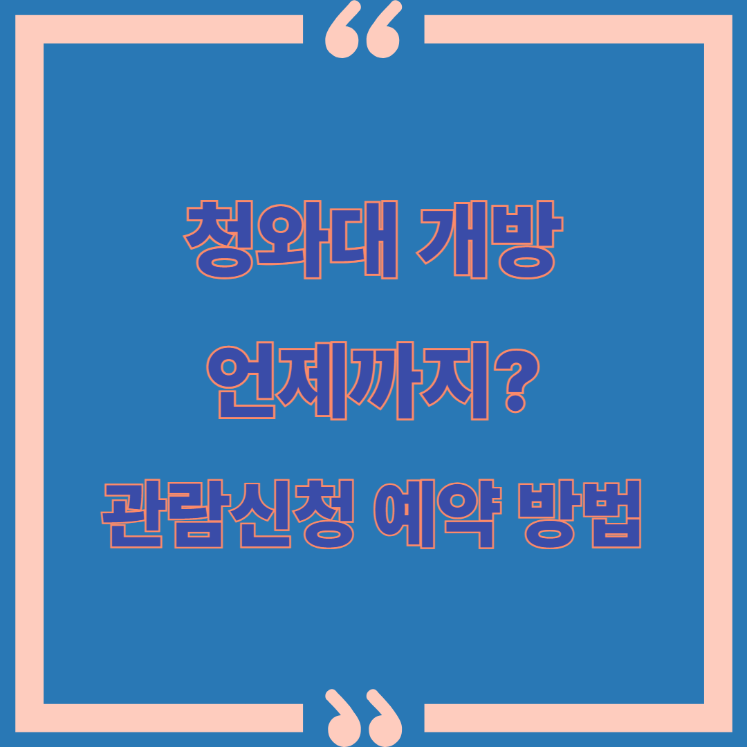 청와대 개방