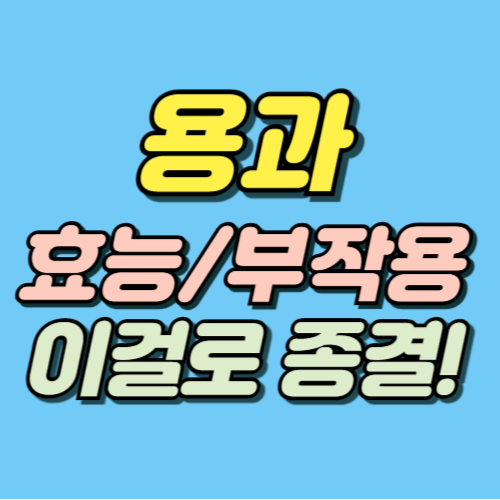 용과 효능 부작용