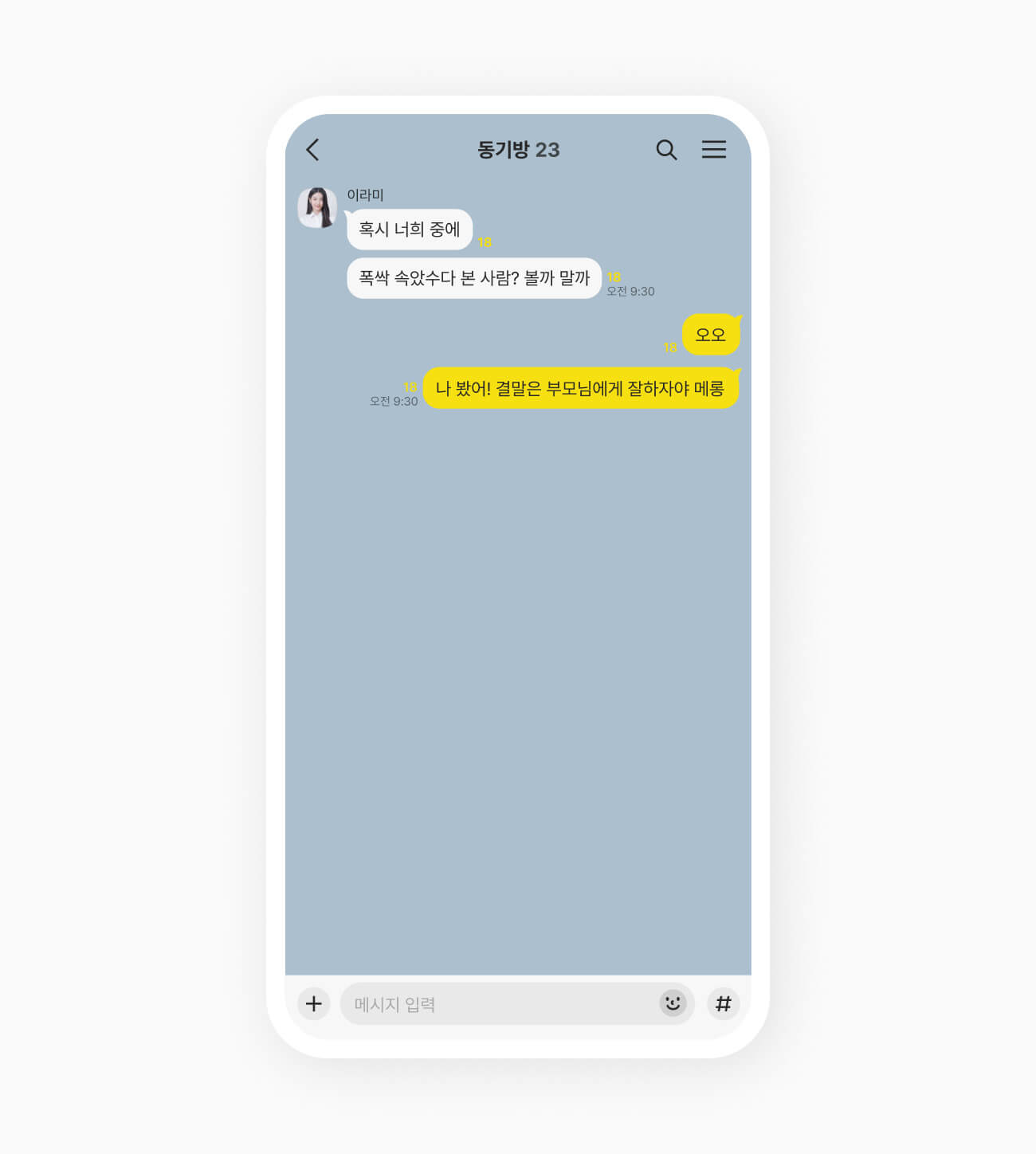카카오톡 모자이크